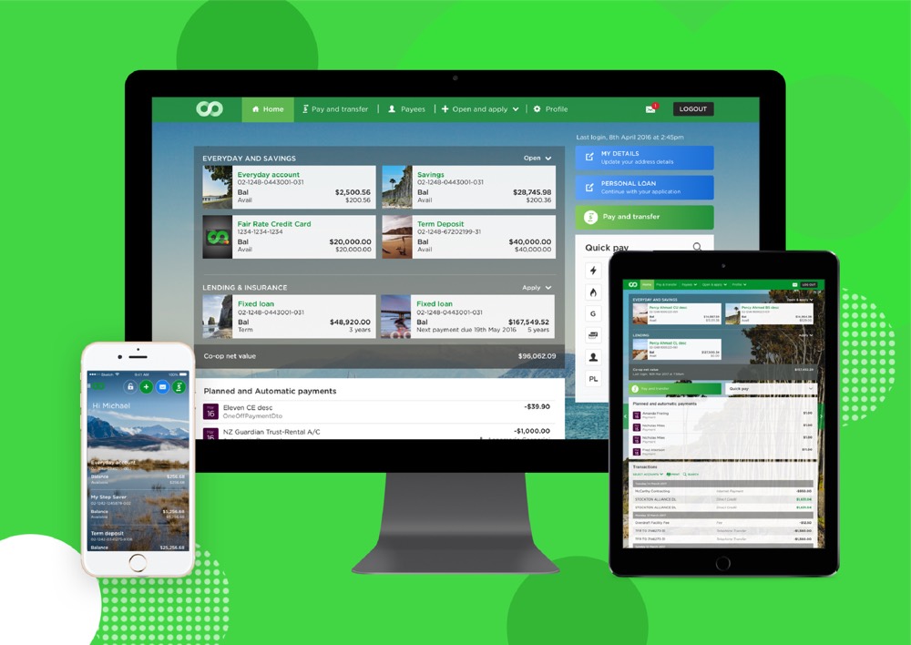 Desktop and tablet banking