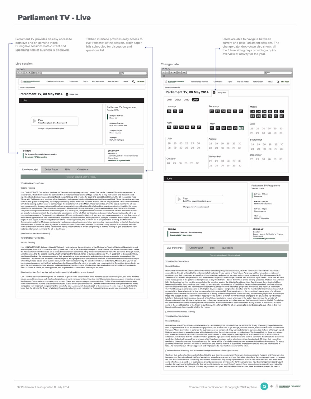 NZ Parliament wireframe 3